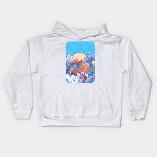 Mid summer peaks Kids Hoodie